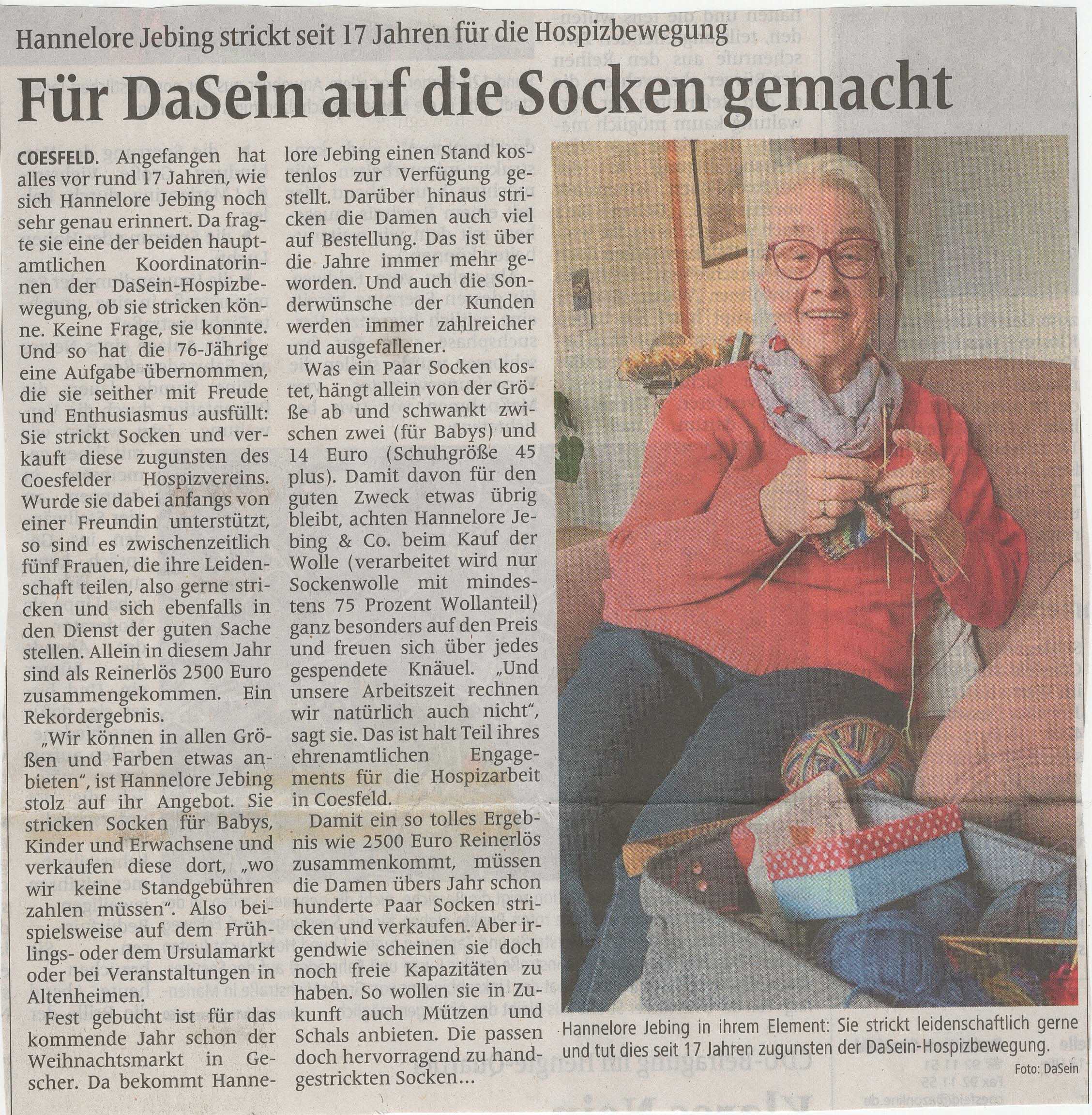 Socken für DaSein Presse klein